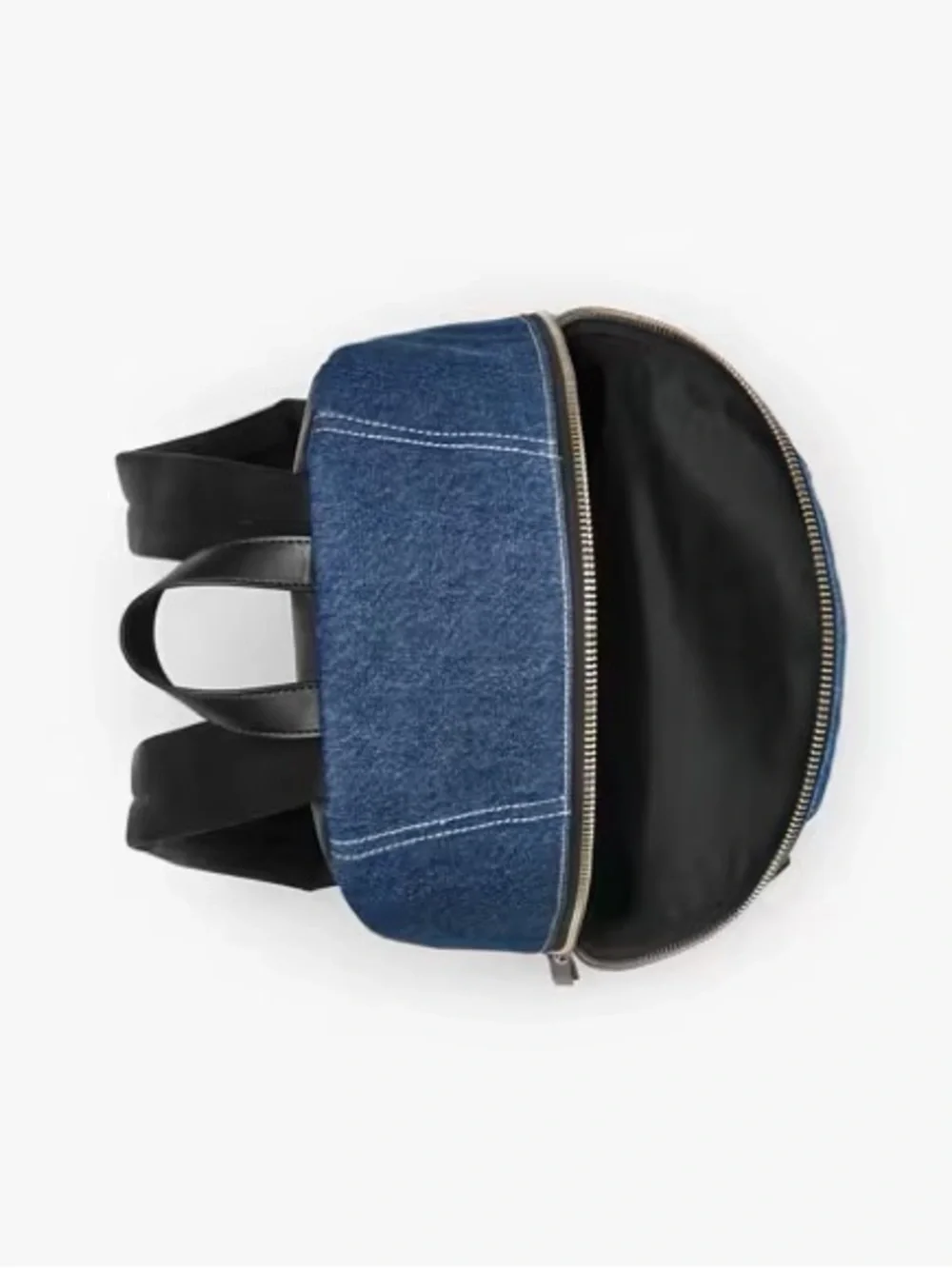 Marc Jacobs The Biker Colorblock Denim Large Backpack - Picture 5 of 5